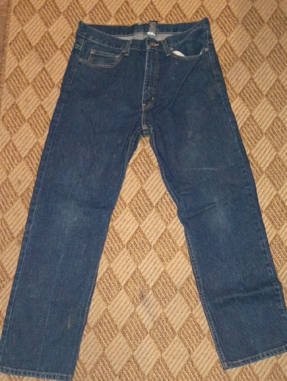 Faded Glory Men's Dark Blue Straight Jeans